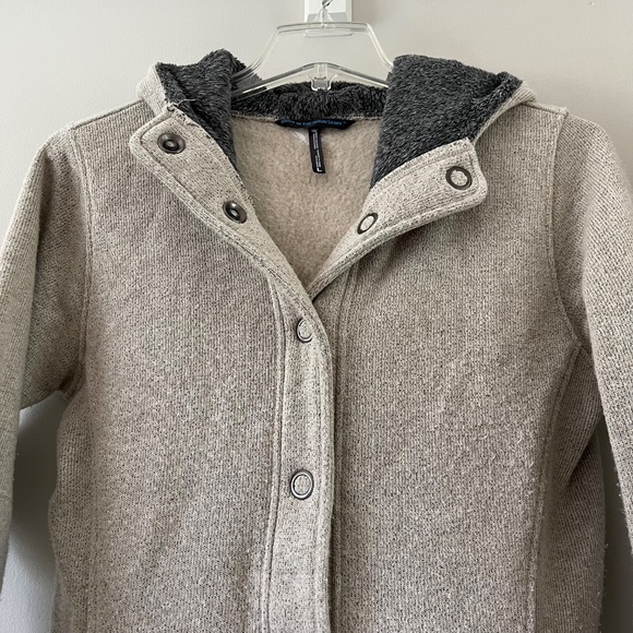 Kuhl Born in the Mountains Long Spyrit Sweater Jacket Coat Fleece Lined Size L - Picture 4 of 4